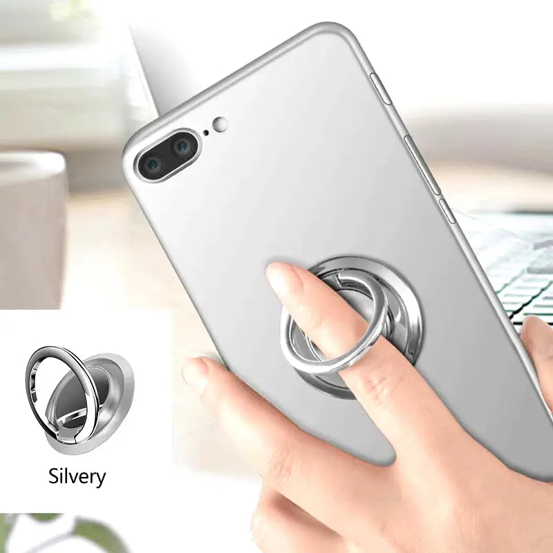 Finger Ring Holder Stand Grip 360 Rotating for Mobile Phone Car Magnetic Mount Phone Back Sticker Pad Unniversal Bracket