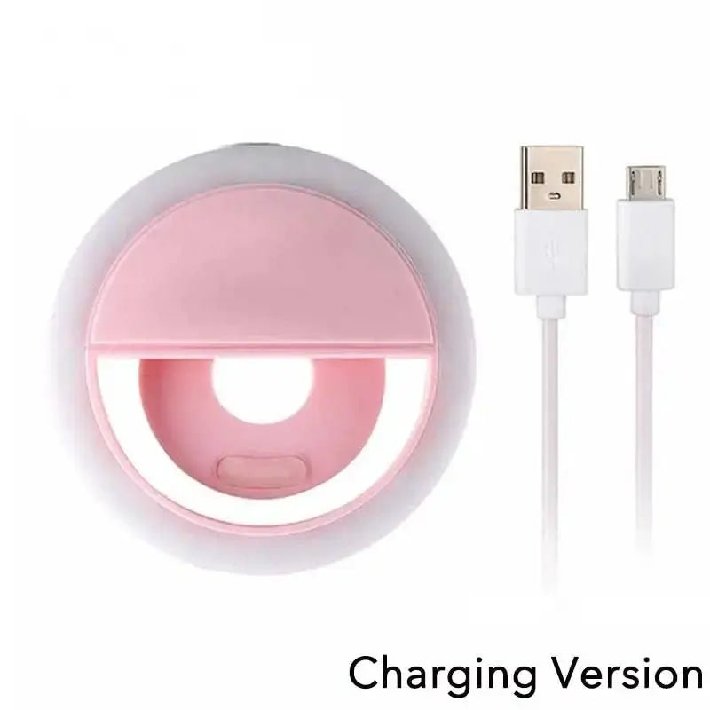 Mobile Phone Lens Ring Clip Selfie Lamp LED Light Ring USB Charge Led Selfie Ring Light