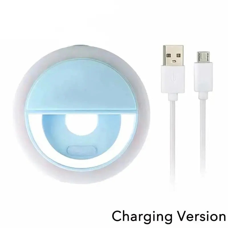 Mobile Phone Lens Ring Clip Selfie Lamp LED Light Ring USB Charge Led Selfie Ring Light