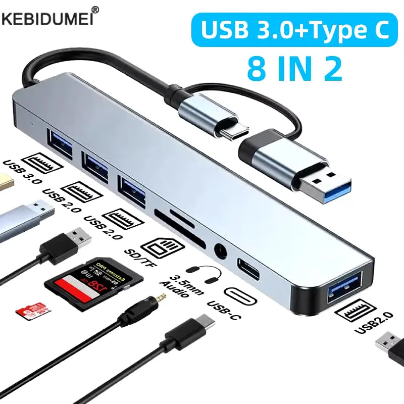 Multi-Hub Splitter for MacBook Pro