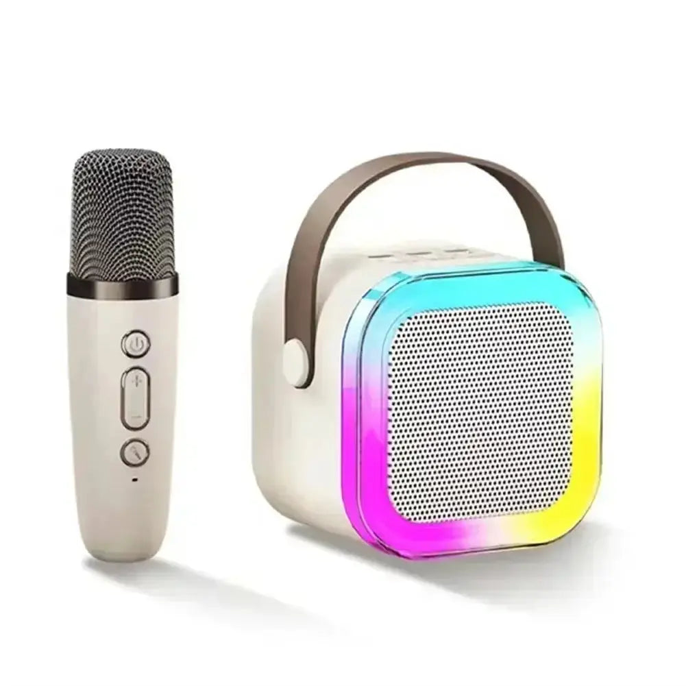 Portable Bluetooth Karaoke System - Speaker with 1-2 Wireless Microphones for Entertainment