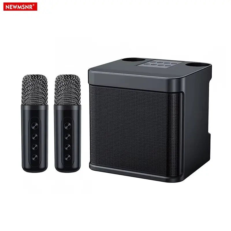 Portable Wireless Dual Microphone Bluetooth Speaker with Subwoofer (High Performance 10Watt)