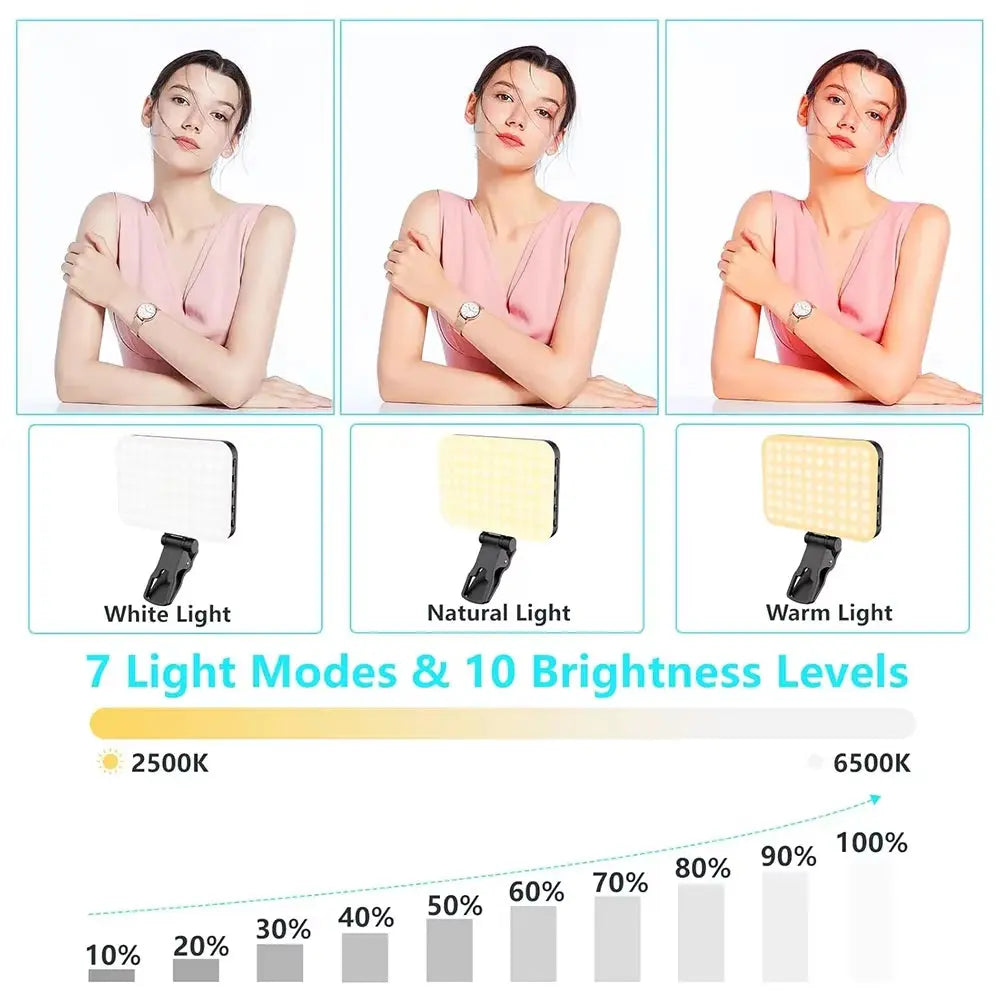 Professional LED Selfie Light with 60 High-Quality LED Beads