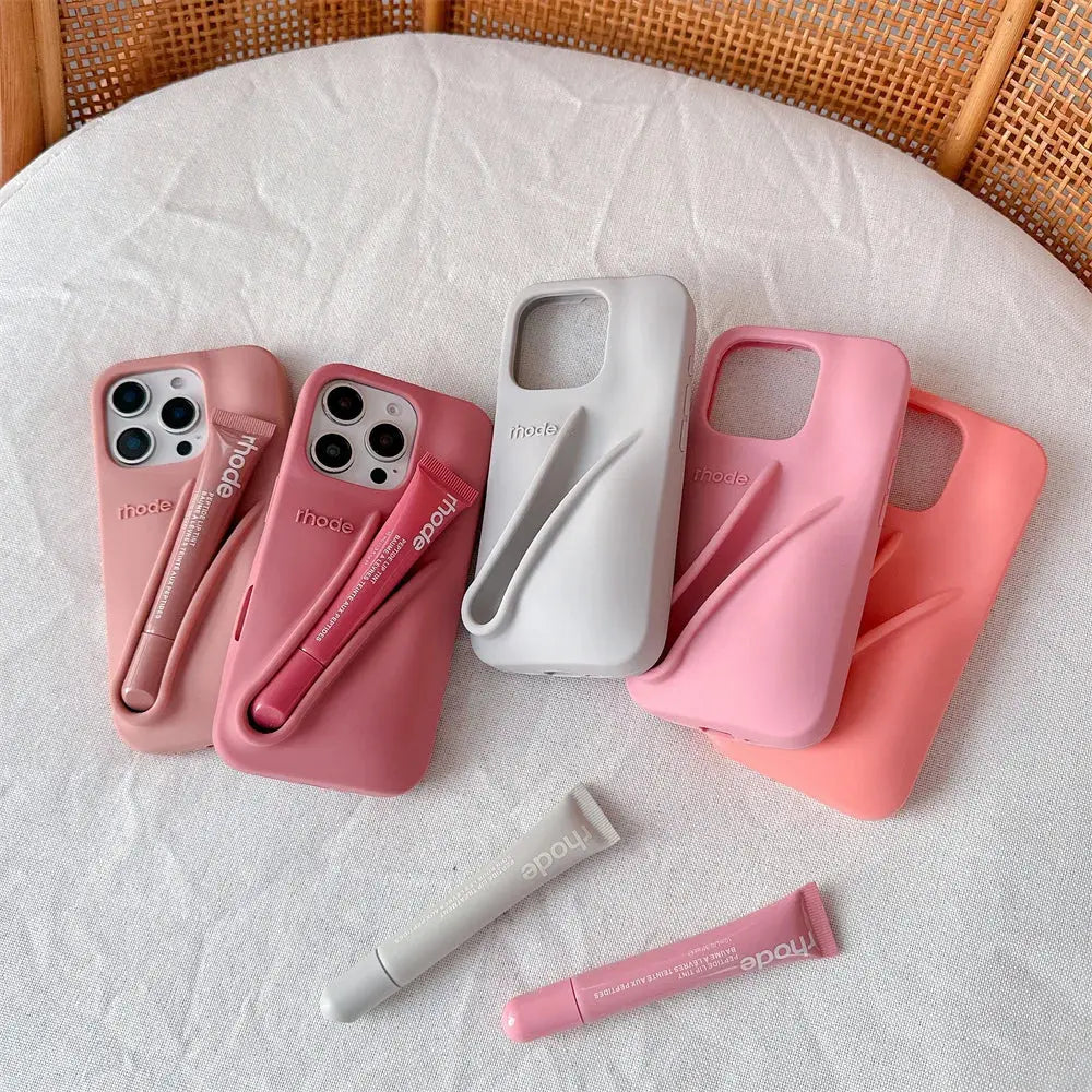 Rhode Phone Case with Lip Gloss Set