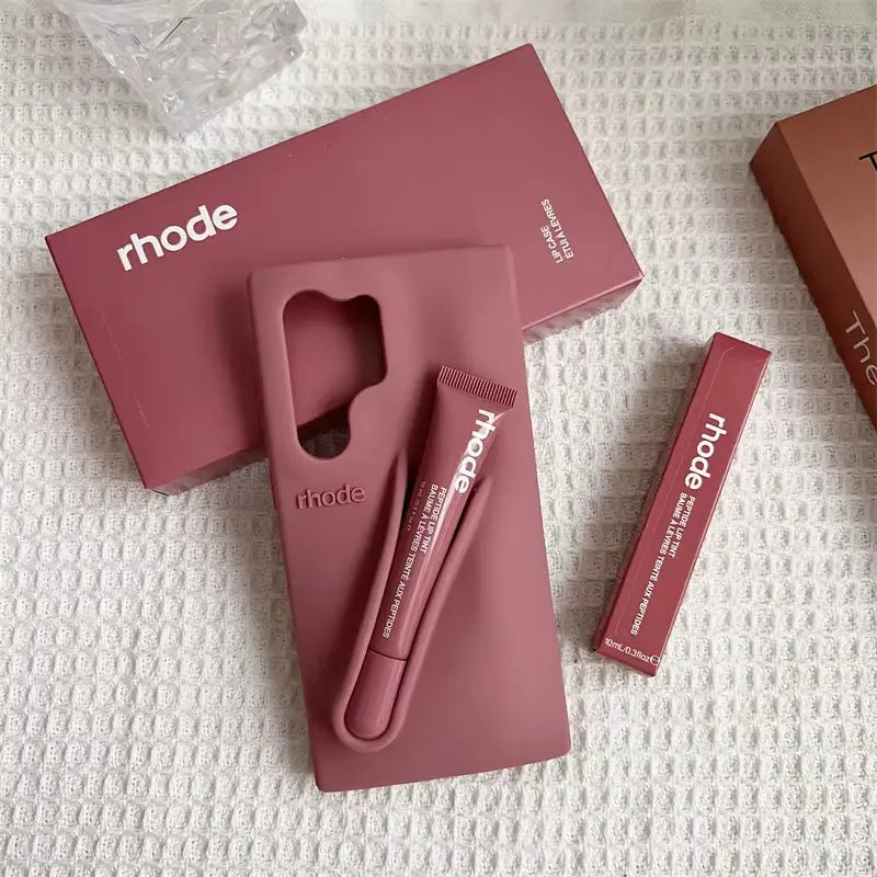 Rhode Phone Case with Lip Gloss Set for Samsung