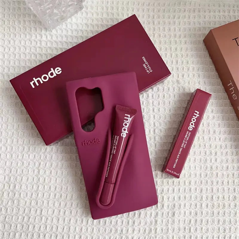 Rhode Phone Case with Lip Gloss Set for Samsung