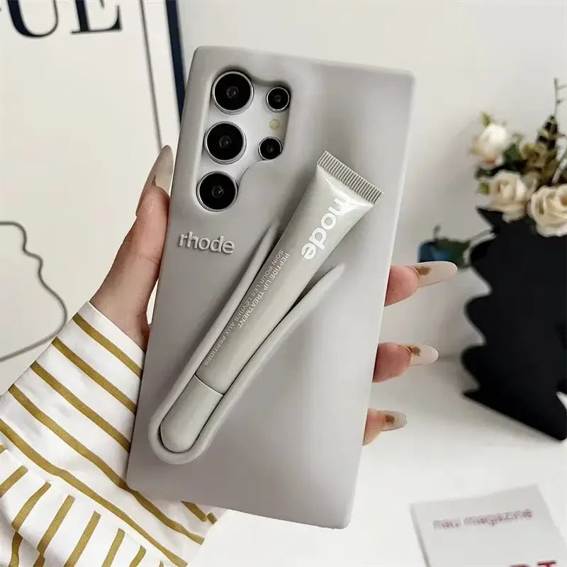 Rhode Phone Case with Lip Gloss Set for Samsung