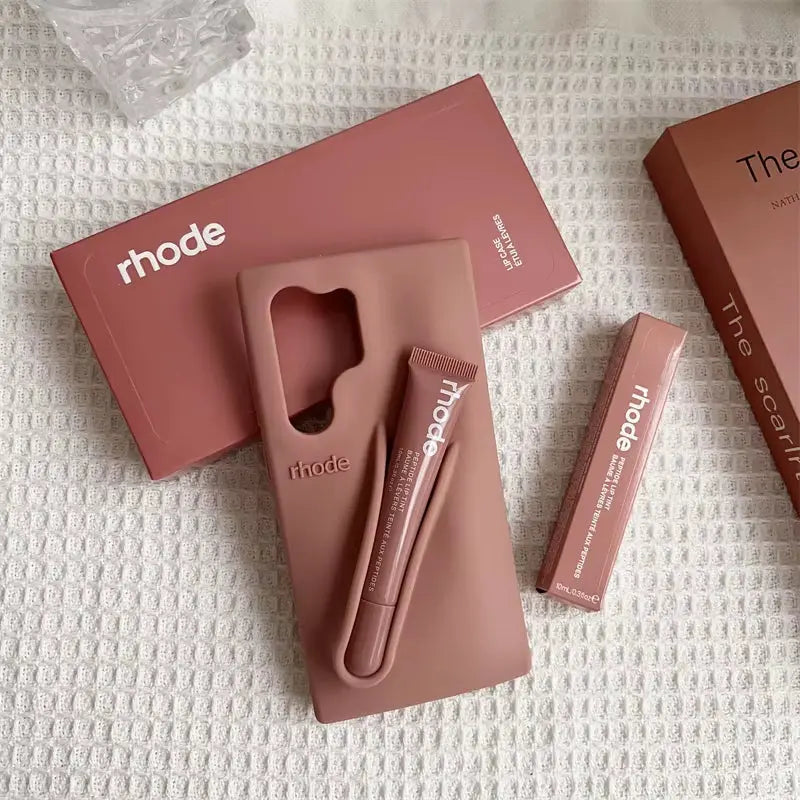 Rhode Phone Case with Lip Gloss Set for Samsung