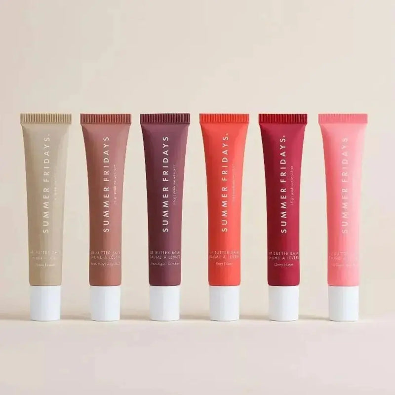 Summer Fridays Lip Balm Set - 8 Shades of Moisturizing and Soothing Lip Care with Flavors