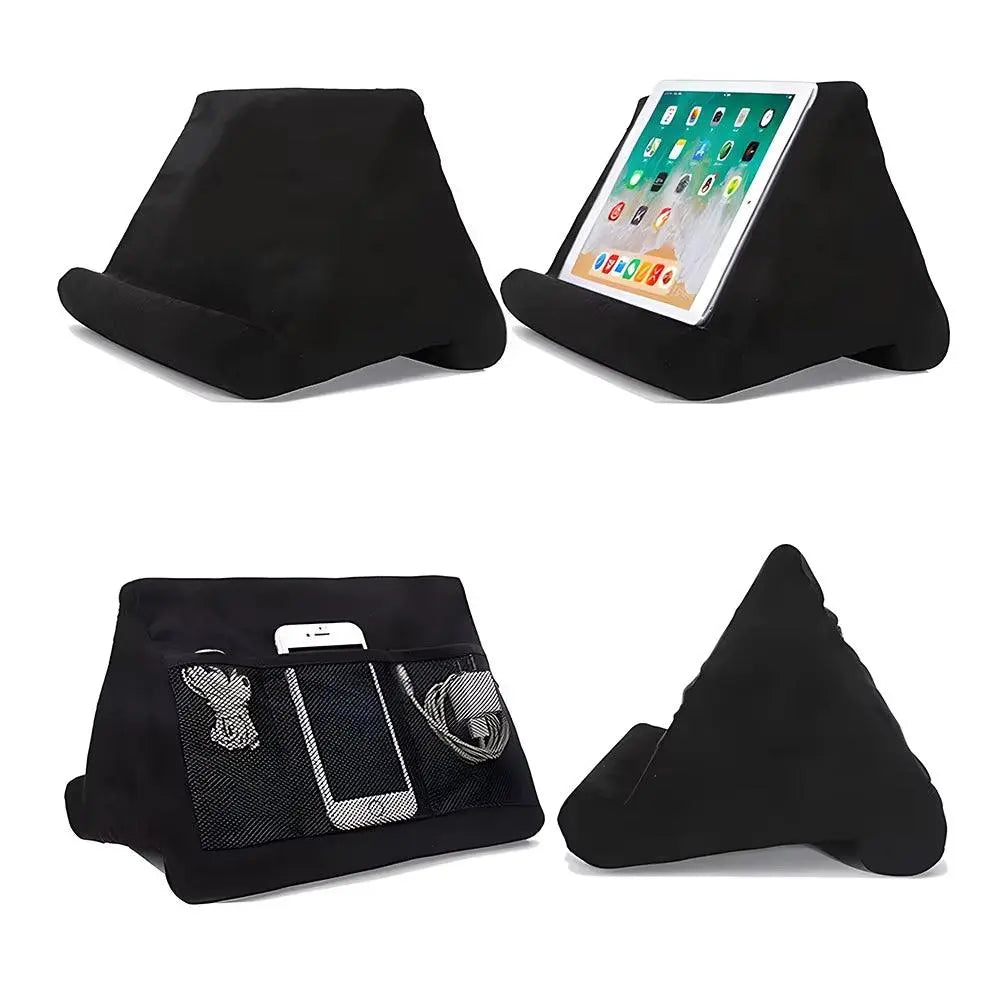 Multifunctional Pillow-Type Tablet and Phone Holder for 4-12.9 Inch Devices - Compatible with iPhone and Other Accessories