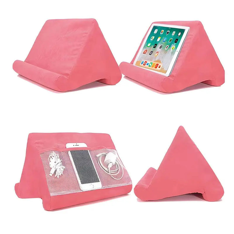 Multifunctional Pillow-Type Tablet and Phone Holder for 4-12.9 Inch Devices - Compatible with iPhone and Other Accessories