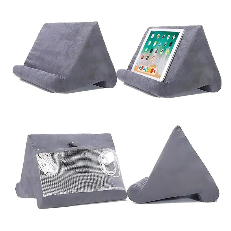 Multifunctional Pillow-Type Tablet and Phone Holder for 4-12.9 Inch Devices - Compatible with iPhone and Other Accessories