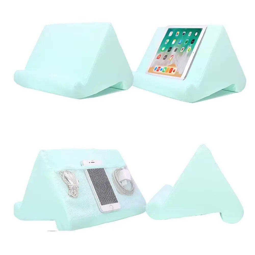 Multifunctional Pillow-Type Tablet and Phone Holder for 4-12.9 Inch Devices - Compatible with iPhone and Other Accessories