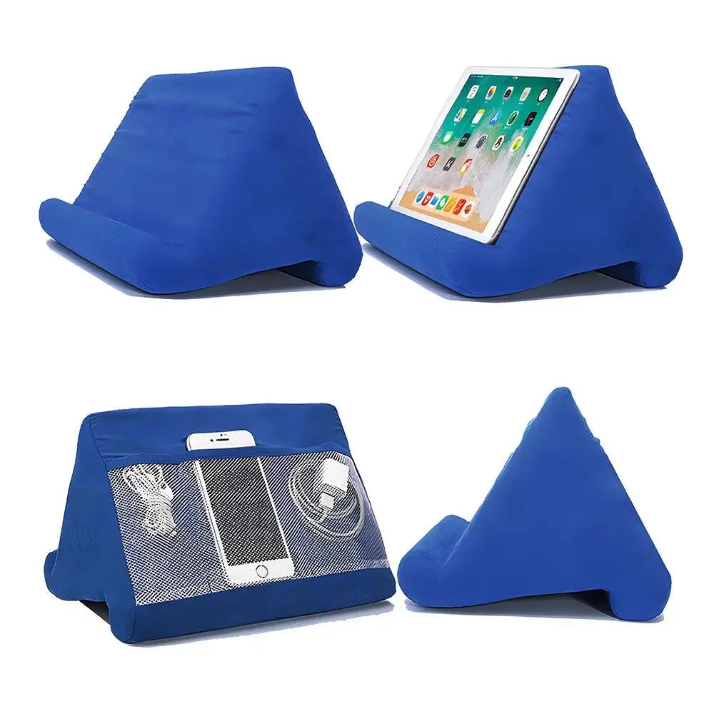 Multifunctional Pillow-Type Tablet and Phone Holder for 4-12.9 Inch Devices - Compatible with iPhone and Other Accessories