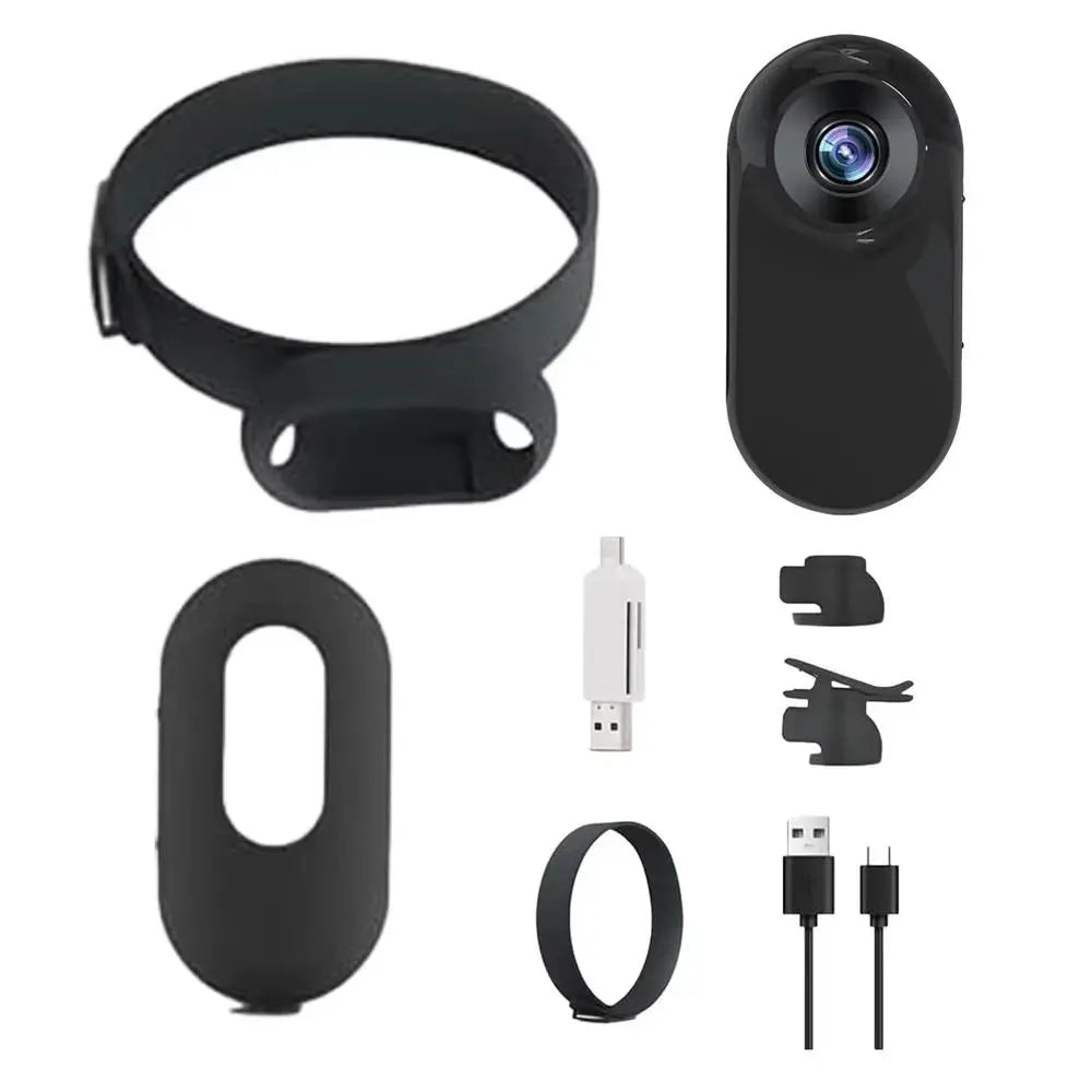 Wireless Mini Outdoor Camera for Pet Collars with Screen (HD 1080P)