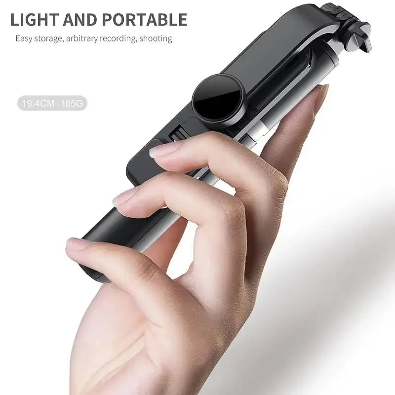 Xiaomi 1M Selfie Stick with Wireless Bluetooth LED Fill Light, Extended Tripod, and Remote Shutter for Android and iOS Smartphones